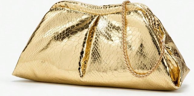 Clutch Tasche Damen, Gold bunt - Bild 1