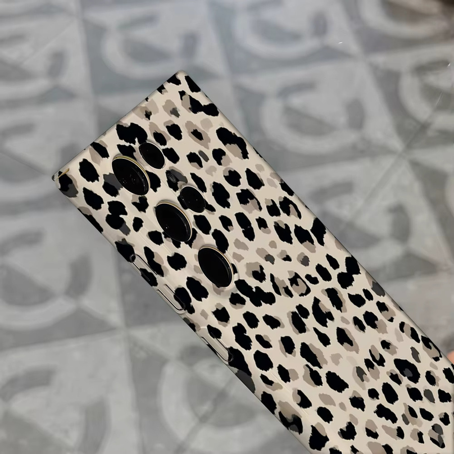 Stoßfeste Doppelschicht Handyhülle mit Leopardenmuster für Samsung Galaxy S25 Ultra, S24, S23 Ultra und S23 Plus in Multicolour - Bild 5