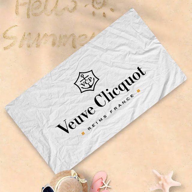 V-Veuve C-clicquot Anime Strandschwimmtuch für Kinder aus Mikrofaser, weiß, Breite: 40 cm, Höhe: 60 cm - Bild 1