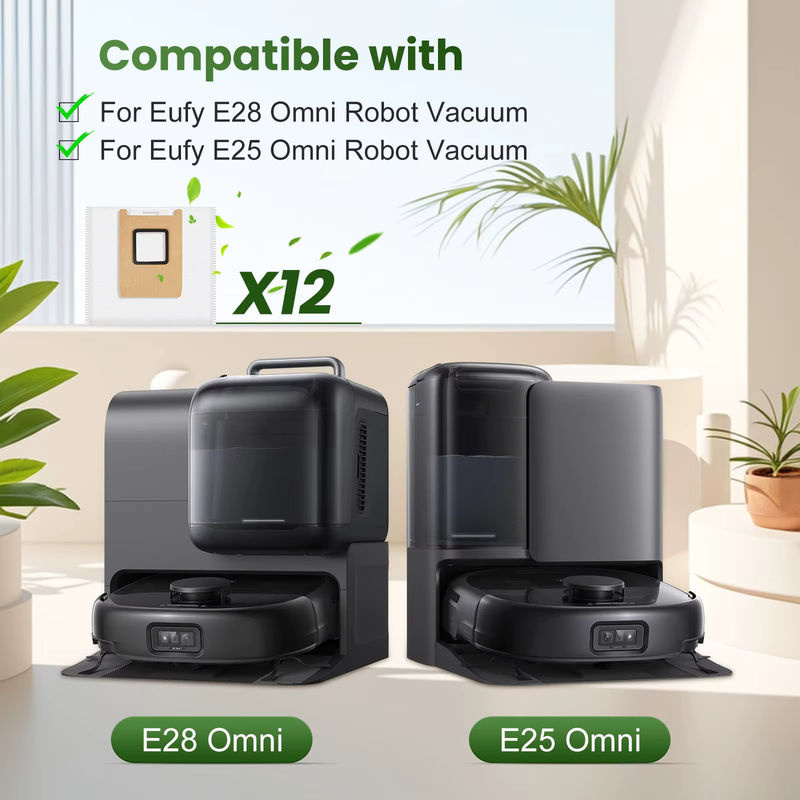 Fxaizl Staubbeutel für Eufy Omni E25 E28 E20 Roboter-Staubsauger, Ersatzteil in Weiß, 3 l Volumen, große 4-lagige Kapazität - Bild 5
