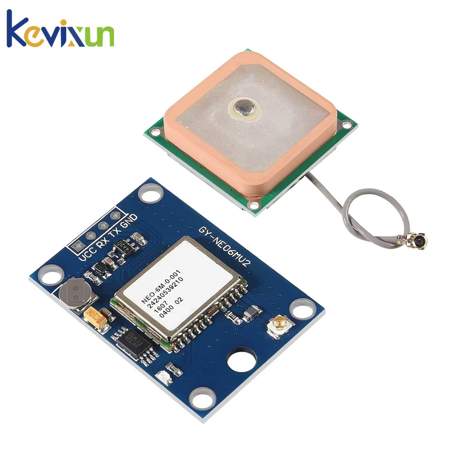 Kevixun GPS-Modul GY-NEO6MV2 mit großer Antenne und EEPROM für Arduino, MWC und APM2.5, Blau - Bild 2