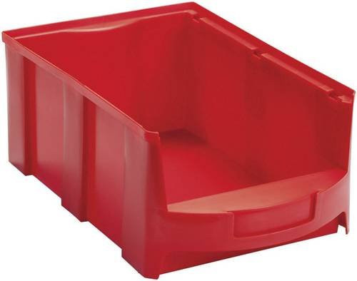 VISO STAR4LR Sichtlagerkasten aus Kunststoff, Rot, B: 26,0 cm, T: 41,9 cm, H: 16,5 cm - Bild 1