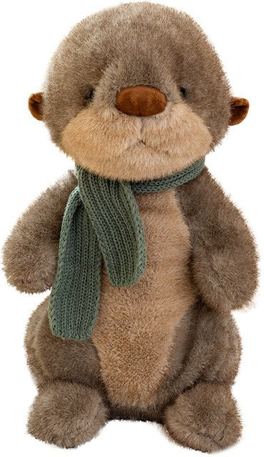 Weiches Otter-Stofftier als lustige Kuschelpuppe und Dekoration, Höhe: 26 cm - Bild 1