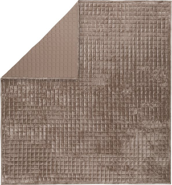 LIVARNO Tagesdecke aus Polyester in Braun, B/B: 220 x 240 cm - Bild 1