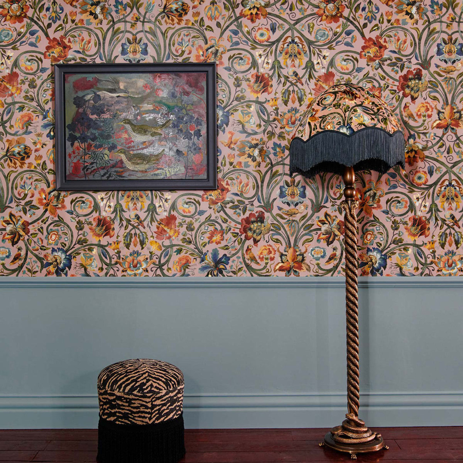 House of Hackney Mural Gaia Blush Wandtapete mit floralem Naturmotiv in Pink - Bild 1
