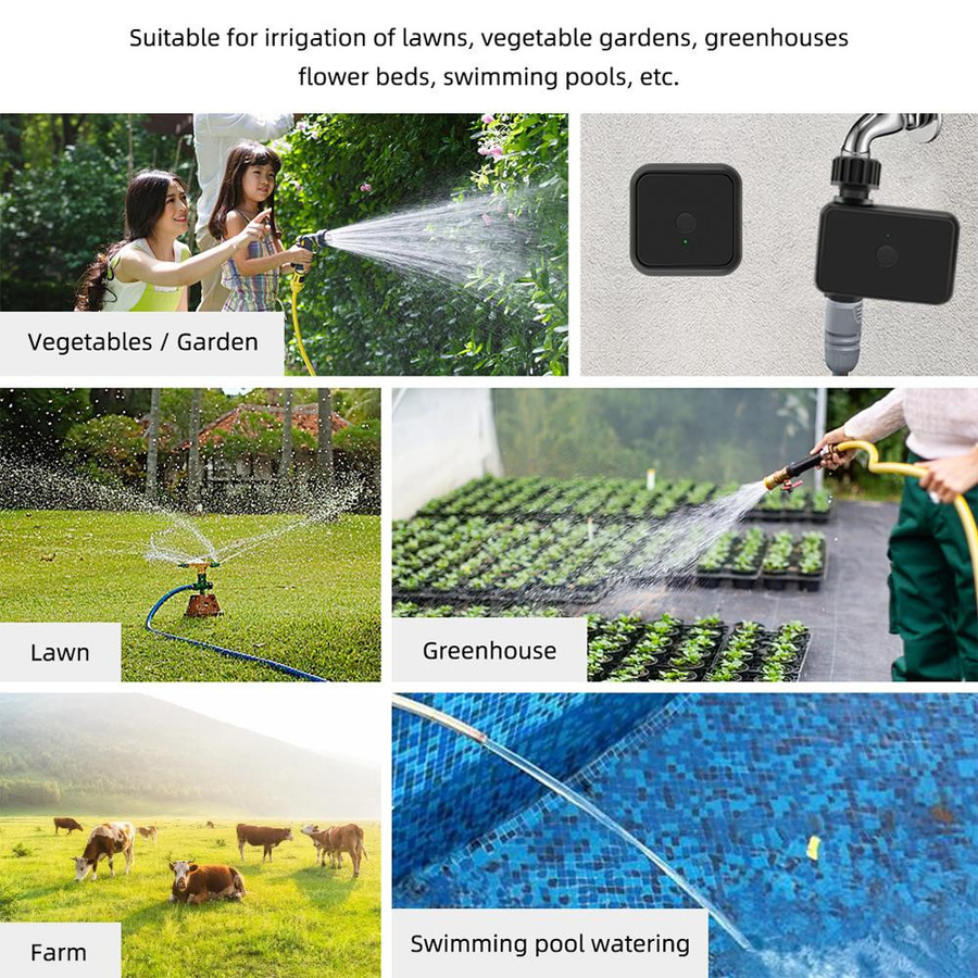 GoolRC Sprinkler-Timer mit App-Steuerung für automatisches Bewässerungssystem, Einzelauslass, Schwarz - Bild 5