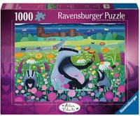 Ravensburger Puzzle Wiesenfreunde mit 1000 Teilen und Tiermotiv auf blühender Wiese - Bild 1