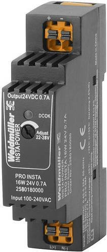 Weidmüller Schaltnetzgerät 24 V/DC 0.7A 16W Schwarz - Bild 1
