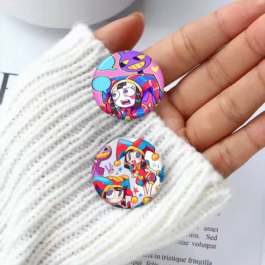 Brosche Anime-A-Amazing Digital Circus, handgefertigt - Bild 4