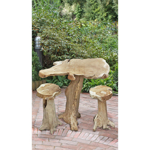 GARDEN PLEASURE Gartenmöbel Surga 3-teiliges Set aus Holz in Beige - Bild 2