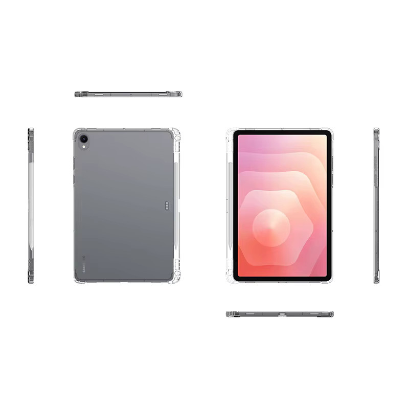 Samsung Galaxy Tab S11 11 Zoll Schutzhülle aus weichem Silikon TPU mit Stifthalter in Transparent - Bild 2