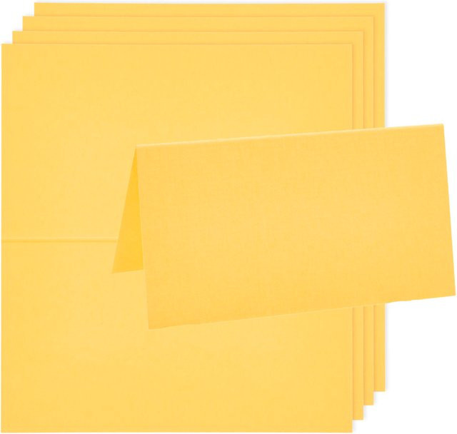 Rico Design Paper Poetry Luxury Tischkarten Gelb aus Papier - Bild 1