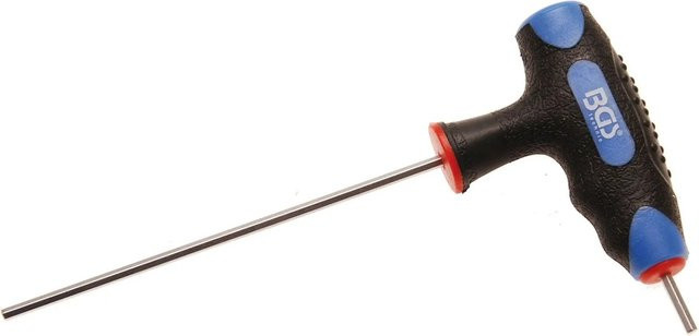 BGS Innensechskant-Schraubendreher mit T-Griff und seitlicher Klinge, 2 mm, Schwarz - Bild 1