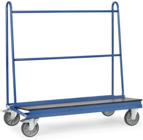 Fetra Plattenwagen 4445 in Blau mit TPE-Reifen und 500 kg Tragkraft, B/T/H: 71,0 x 151,0 x 710,0 cm - Bild 1