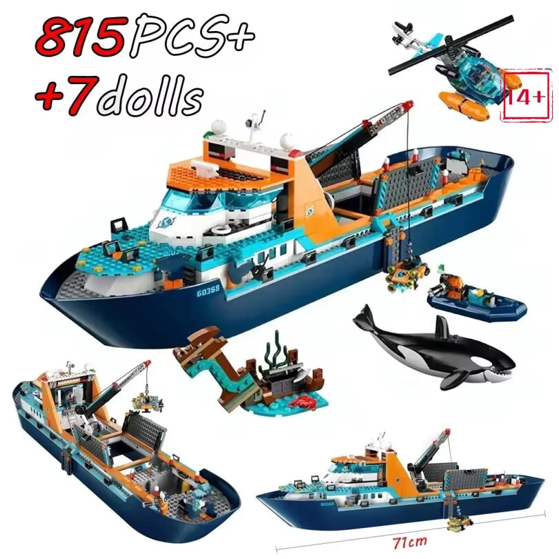 Potdemiel City Series Arktisches Forschungsschiff, Modellbausatz, 815 Teile, ab 14 Jahren - Bild 2