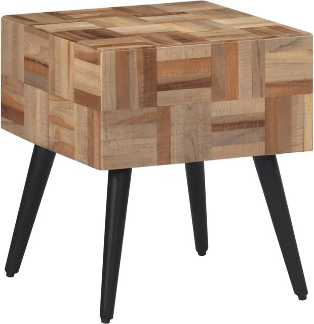 vidaXL Beistelltisch aus Massivholz Teak in modernem Design, B/T/H: 40 x 40 x 45 cm - Bild 1