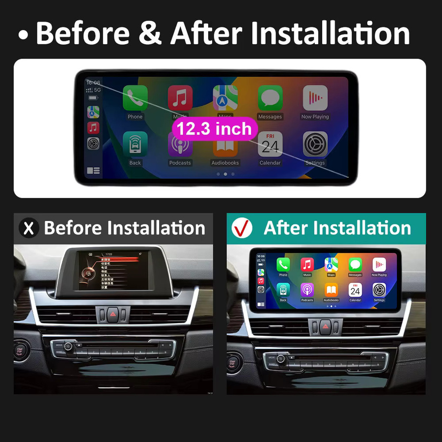 LIARO-NAVI Android 16 Autoradio für BMW 2er Serie F45 F46 (2013-2019) mit 10,33 Zoll HD Touchscreen, Wireless Carplay, WiFi, Bluetooth und GPS in Schwarz - Bild 6