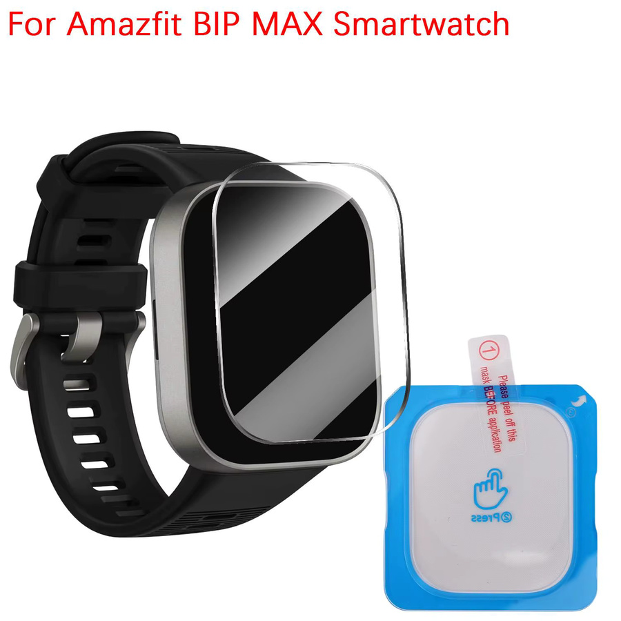 Amazfit Bip Max Displayschutzfolie aus gehärtetem Glas mit Installationsset, transparent, 9H kratzfest - Bild 5