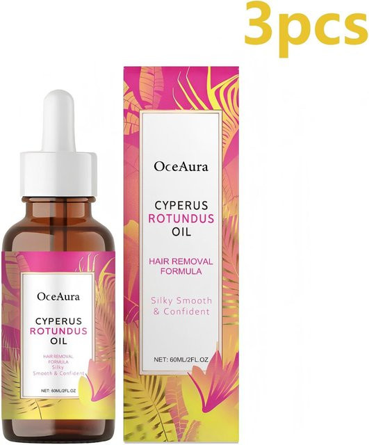 OceAura Cyperus Rotundus Öl zur Haarentfernung, 60 ml, Damen - Bild 1