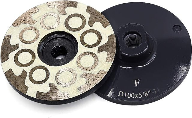 PANFREET Diamant-Cup-Schleifscheibe mit Kunstharz-Bindung und Gewinde 5/8-11 oder M14 für Stein, Beton und Fliesen, 4 Zoll - Bild 1