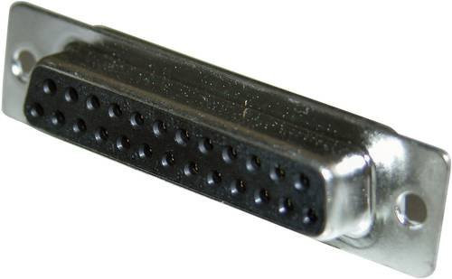 Amphenol 77SD B25S D-SUB Buchsenleiste 180 Grad mit 25 Polen in Schwarz - Bild 1