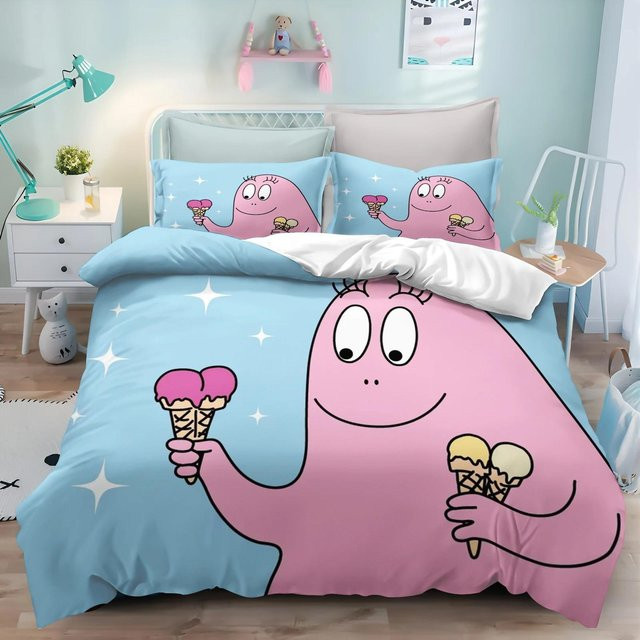 JMG Household Supplies Bettwäsche-Set Zuckerwatte Rosa mit Bettbezug und Kissenbezug aus Mikrofaser, B/H: 220 x 260 cm - Bild 1