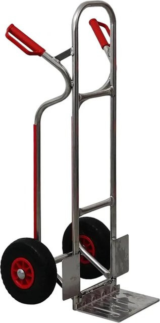 PROREGAL Sackkarre RAGNAR Klappbare Schaufelkarre aus Aluminium in Silber, Tragkraft 250kg, H x B x T: 117 x 60 x 52 cm - Bild 1