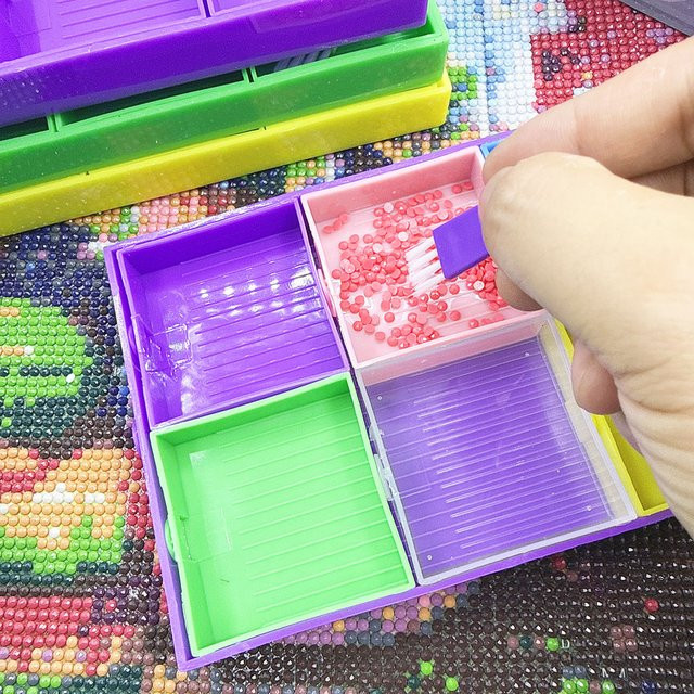 9-teiliges Diamantmalerei-Set, Bunt / Mehrfarbig, Kunststoff - Bild 1