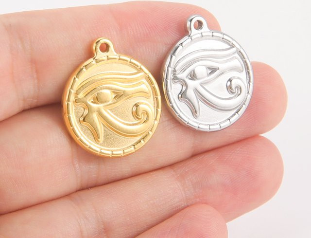 Leme Charm Horus Auge, Edelstahl, Unisex - Bild 1