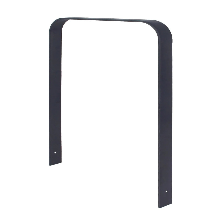 TRUTZHOLM Fahrradanlehnbügel Typ U aus Flachstahl in Anthrazit und Schwarz, H x B x T: 115 x 76 cm - Bild 2