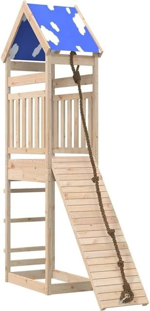 vidaXL Spielturm aus massivem Kiefernholz mit Sandkasten - Bild 1
