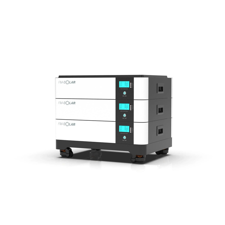 FM-SOLAR PV Akku Speicher 30 kWh LiFePO4 Lithium Stapelbar 51,2V 600Ah Weiß - Bild 2