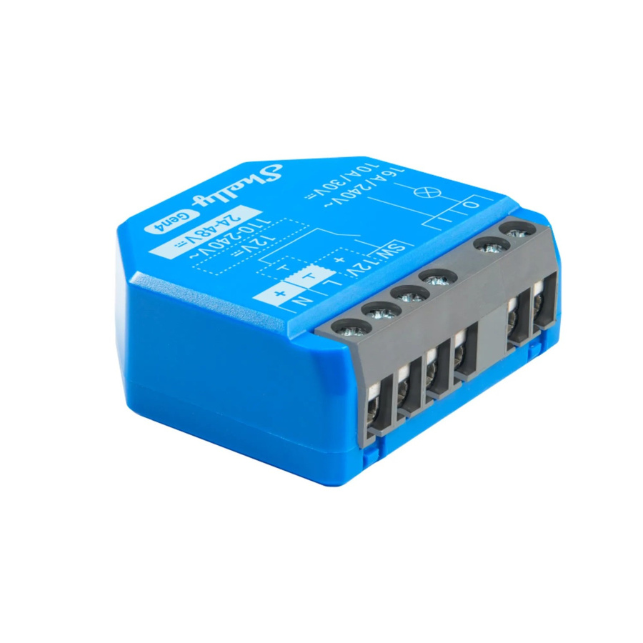 Shelly Smart-Relais 1 Gen4 Funk-Schalter Unterputz Blau mit Bluetooth, Zigbee und Wi-Fi - Bild 2