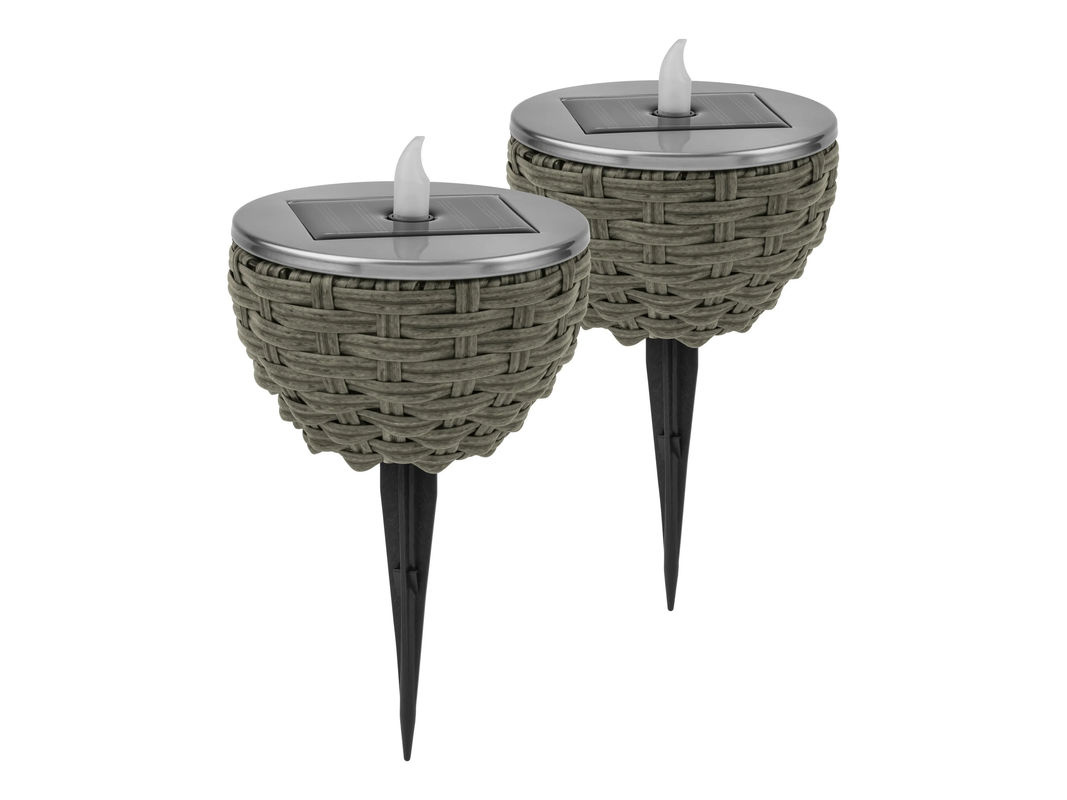 LIVARNO LED Solarleuchte im Geflecht Design 2er Set - Bild 3