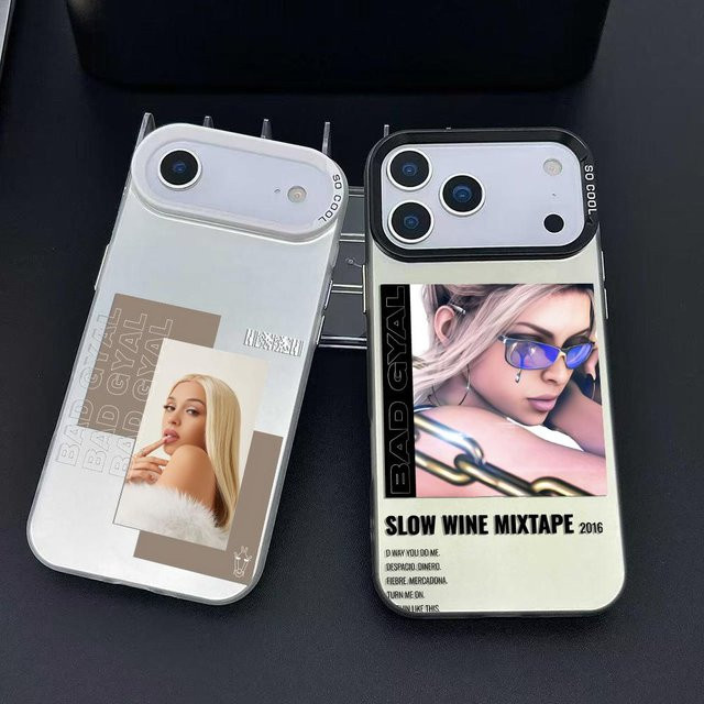 B-Bad Gyal S COOL Schutzhülle für iPhone 11 bis 17 Pro Max in Multicolour mit mattem Laser-Aurora-Effekt und Stoßfestigkeit - Bild 1
