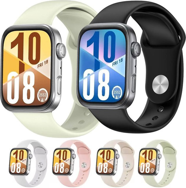Huawei Uhrenarmband Silikon, Schwarz, Unisex - Bild 1