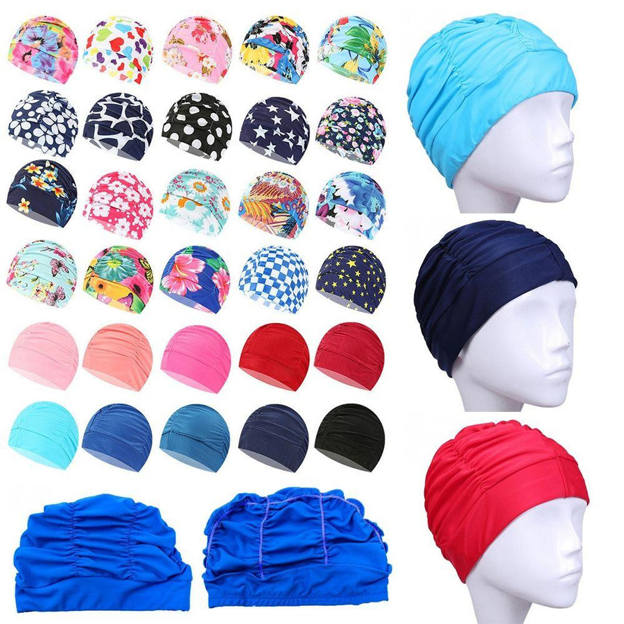 XZdingchen Elastische Nylon Badekappe als Turban zum Schutz der Ohren und Haare beim Baden und im Pool - Bild 6