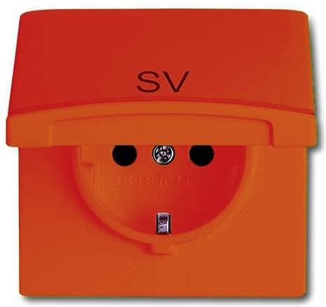ABB Geräteeinsatz Steckdose IP44 Reinorange - Bild 1