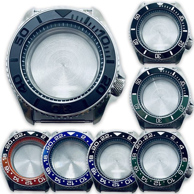 QUKE Uhrengehäuse Silber, Keramiklünette, 42 mm, Unisex - Bild 1