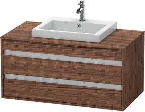Duravit Waschtischunterschrank Ketho in Matt mit 2 Schubladen für mittigen Einbauwaschtisch, Breite: 100 cm, Tiefe: 55 cm - Bild 1