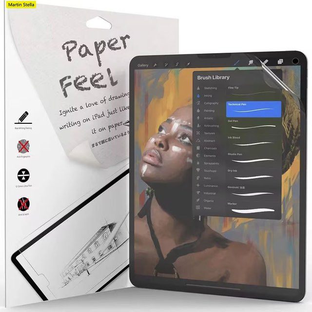 Transparente Papierfolie als PET Displayschutzfolie für Apple iPad Modelle (iPad Air, Pro, Mini und iPad Generationen) - Bild 1