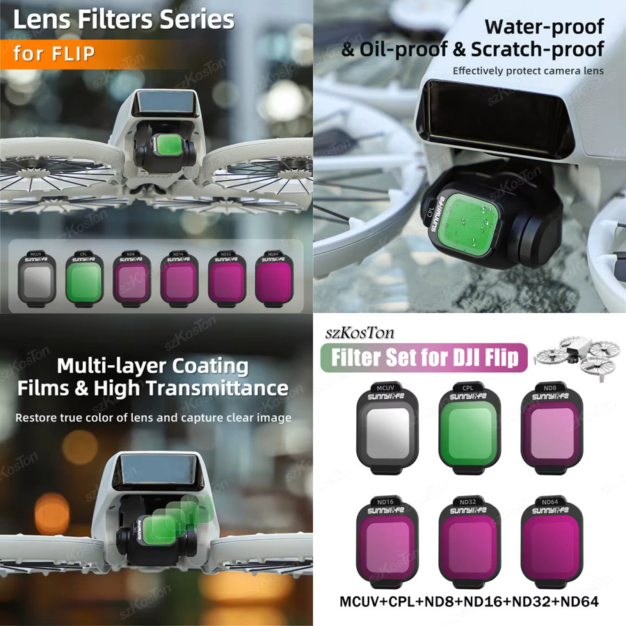 DJI Lito Filterset mit ND, MCUV und CPL Filtern sowie Blendschutz aus optischem Glas für Lito X1, Neo 2, Mini 5 Pro und Mini 4 Pro - Bild 6
