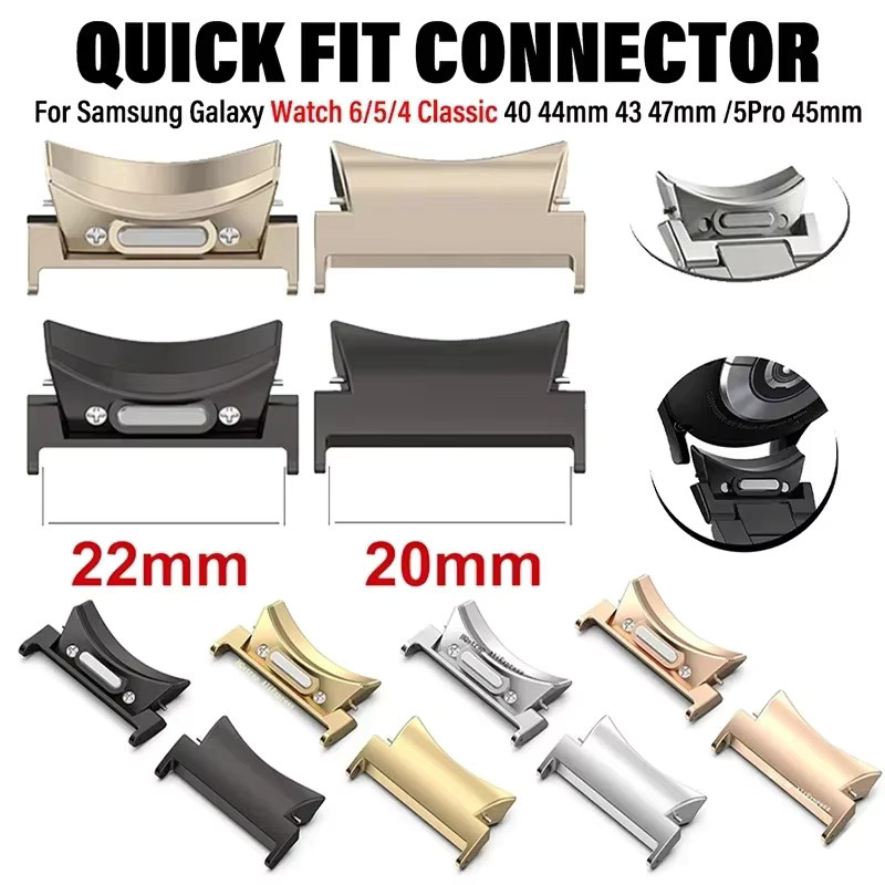 FancyWrist Schnellwechseladapter Edelstahl, Silber, Samsung Galaxy Watch Zubehör - Bild 2