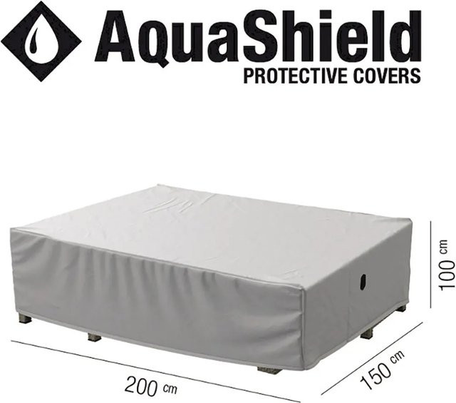 Siena Garden AquaShield Sitzgruppenhülle aus Polyester in Grau, B/T/H: 200 x 150 x 100 cm - Bild 1