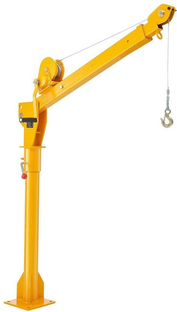 Buying Solutions MB Pickup-Kran Hebekran mit manueller Winde, 360 Grad Hebebewegung, Gelb, Stahl - Bild 1