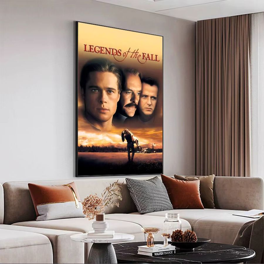 Filmlegenden des Herbstes (1994) Seiden-DIY-Klebeposter in Weiß für nordische Heimdekoration - Bild 3