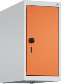 C+P Aufsatzschrank 7035/2004 mit Sicherheits-Drehriegel und 1 Abteil in Lichtgrau und Reinorange, B/T/H: 50 x 25 x 50 cm - Bild 1