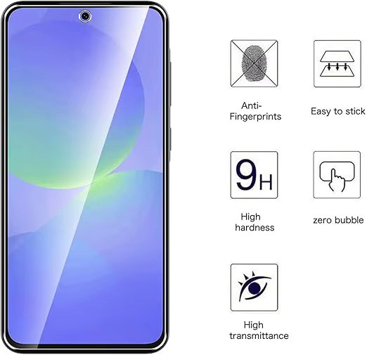 3er-Set gehärtetes Glas Display Schutzfolie für Samsung Galaxy A50 A51 A52 A52S A53 A54 A55 A70 A71 A72 A73 M12 M31 M31S M51 M52 in Transparent - Bild 2