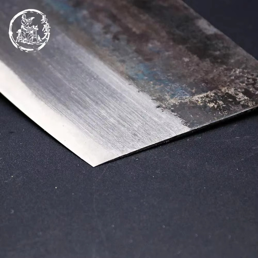 SHUOJI Handgefertigtes chinesisches Küchenmesser aus geschmiedetem Kohlenstoffstahl mit Holzgriff in Silber - Bild 2