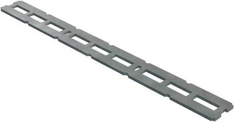 OBO Bettermann Unterteil Grau, L: 3 m, B: 30,00 mm, H: 3,00 mm - Bild 1
